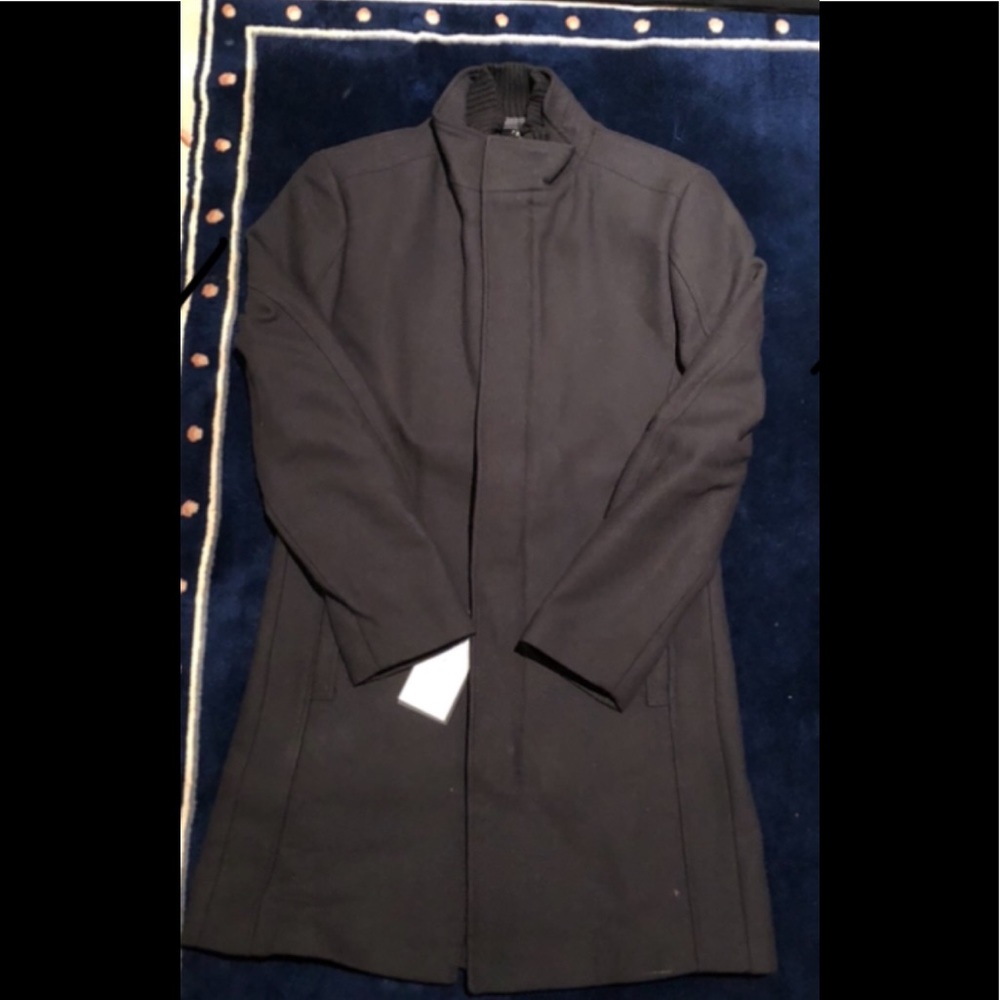 Black ZARA lined mid weight jacket size M